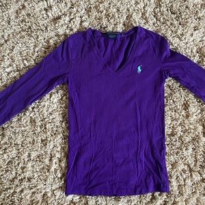 Polo Ralph lauren v neck long sleeves